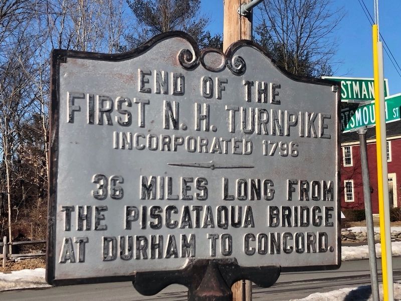 End of First N. H. Turnpike Marker image. Click for full size.