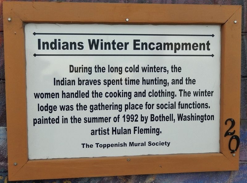 Indians' Winter Encampment Marker image. Click for full size.