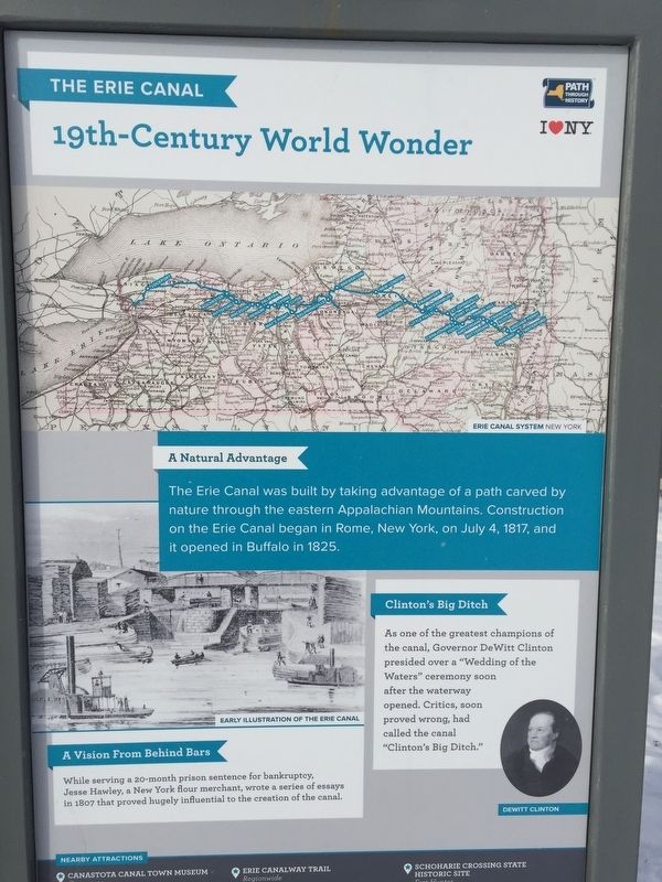 The Erie Canal Marker. Click for full size. The Erie Canal Marker image. Click for full size.