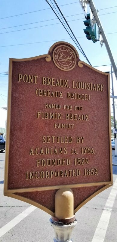 Pont Breaux, Louisiane Marker image. Click for full size.