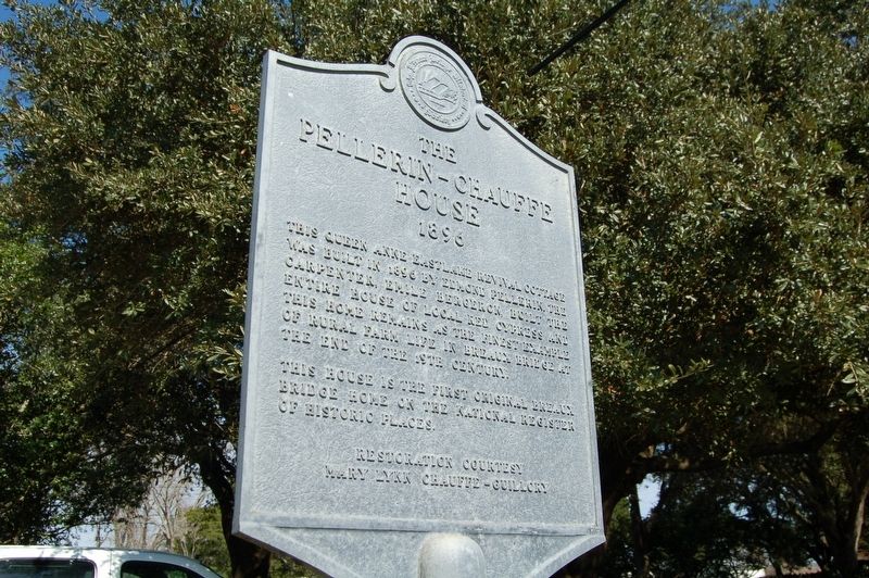 The Pellerin-Chauffe House Marker image. Click for full size.