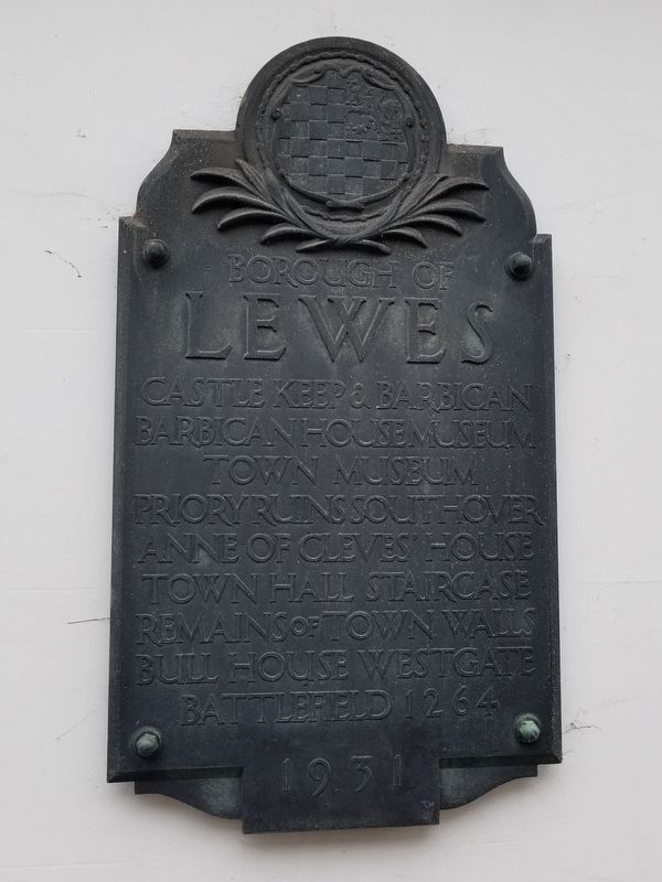 Borough of Lewes Marker image. Click for full size.