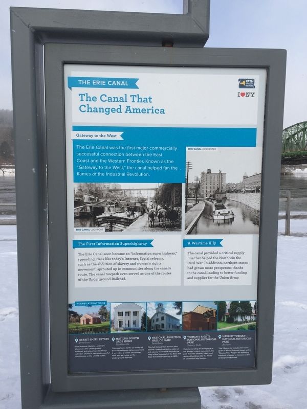 The Canal That Changed America Marker image. Click for full size.
