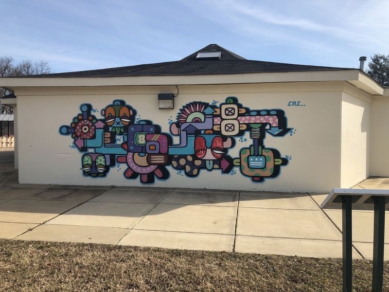 Mural near the marker. Click for full size. Mural near the marker image. Click for full size.