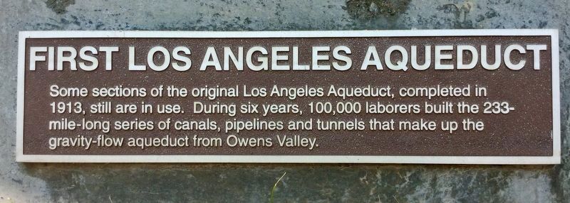 Power Plant 1, Aqueduct Marker. Click for full size. Power Plant 1, Aqueduct Marker image. Click for full size.