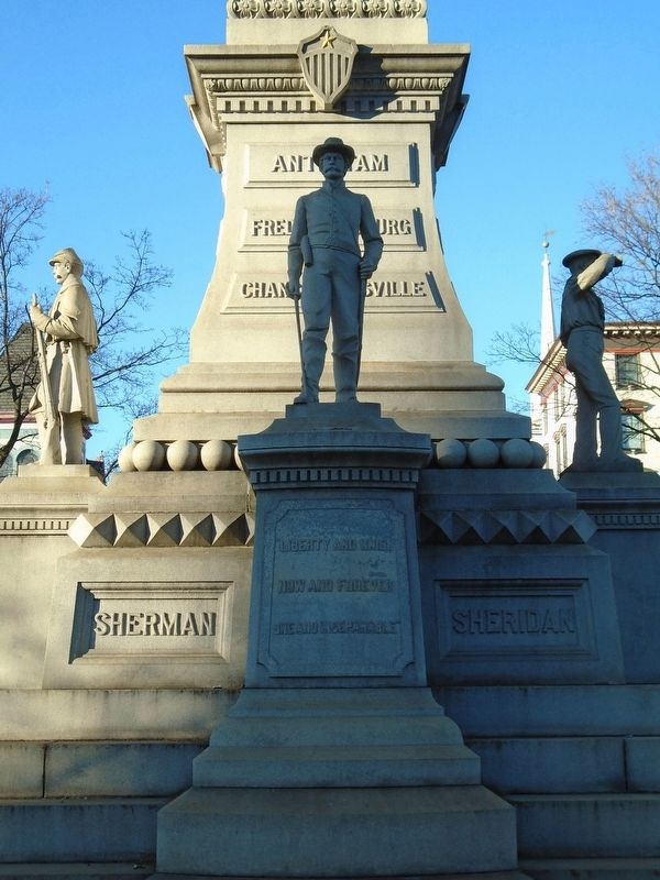 Civil War Memorial South Face. Click for full size. Civil War Memorial South Face image. Click for full size.