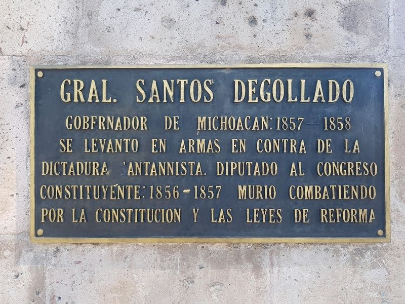 General Santos Degollado Marker image. Click for full size.