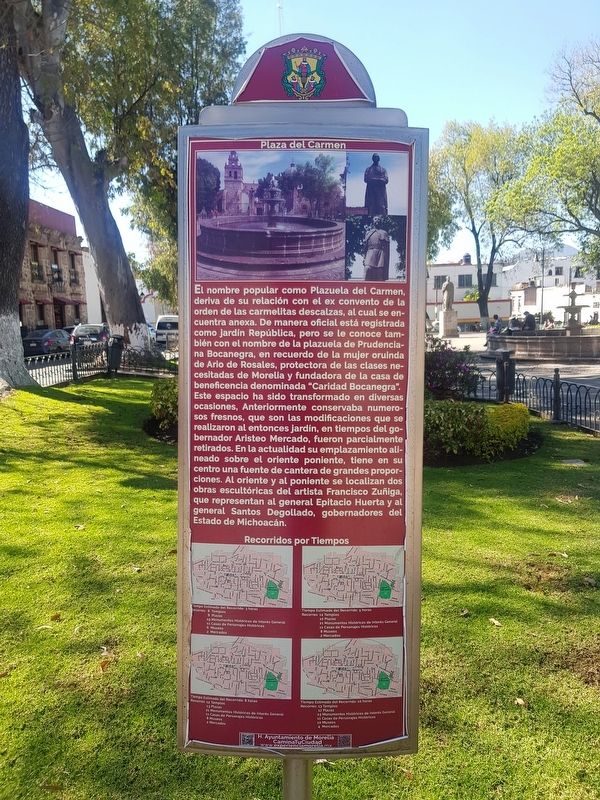 Plaza del Carmen Marker image. Click for full size.