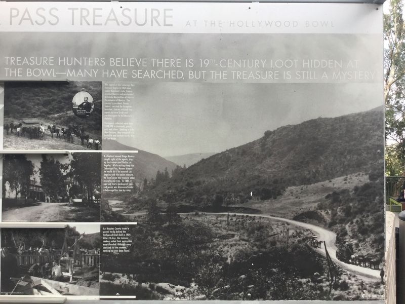 Cahuenga Pass Treasure Marker image. Click for full size.