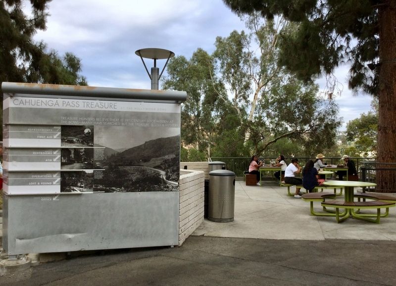 Cahuenga Pass Treasure Marker. Click for full size. Cahuenga Pass Treasure Marker image. Click for full size.