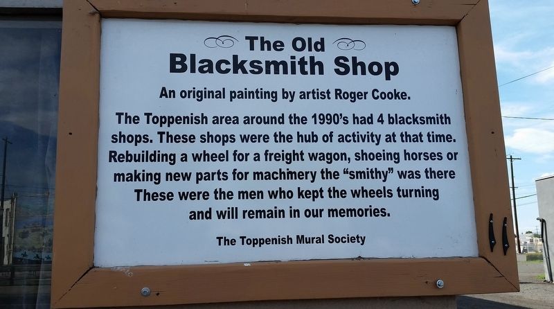 The Old Blacksmith Shop Marker image. Click for full size.