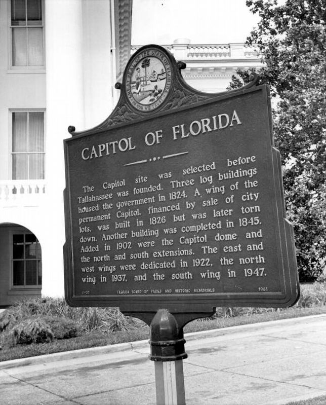 Capitol of Florida Marker image. Click for full size.