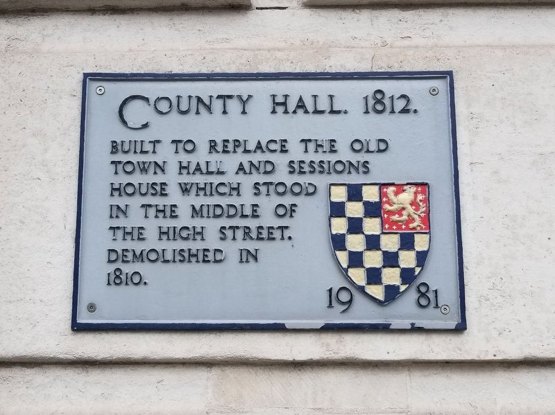 County Hall Marker image. Click for full size.