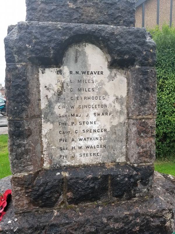 Rusper War Memorial. Click for full size. Rusper War Memorial image. Click for full size.
