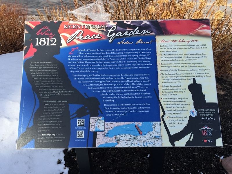 The War of 1812 Marker. Click for full size. The War of 1812 Marker image. Click for full size.
