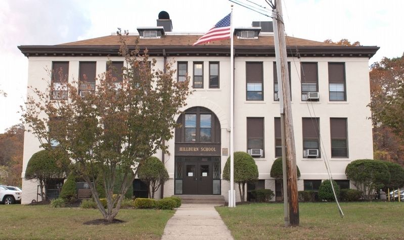 Hillburn Main School (Marker on left) image. Click for full size.
