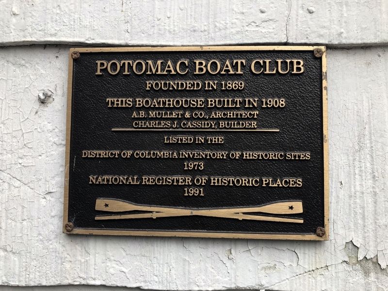 Potomac Boat Club Marker image. Click for full size.