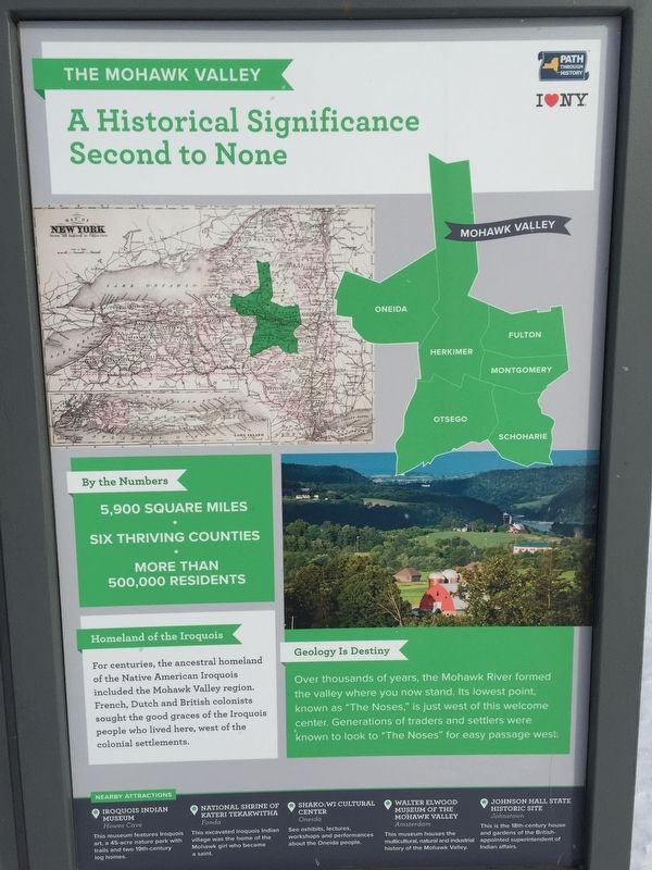 The Mohawk Valley Marker image. Click for full size.