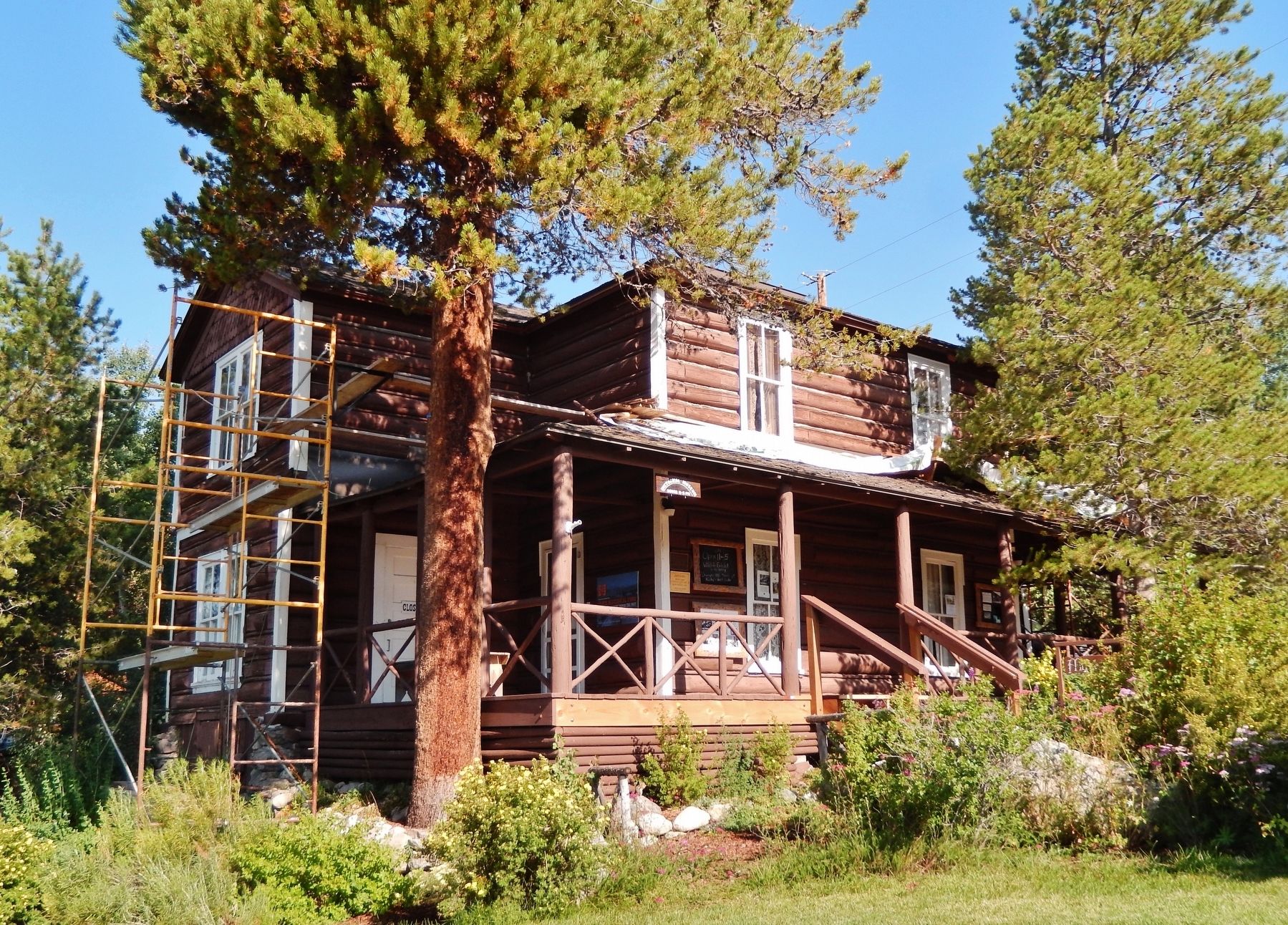Kauffman House Museum (<i>east side view; maintenance & restoration in progress</i>). Click for full size. Kauffman House Museum (<i>east side view; maintenance & restoration in progress</i>) image. Click for full size.