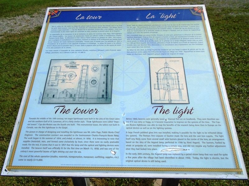 <i>La tour - La "light" / The tower - The light</i> Marker image. Click for full size.