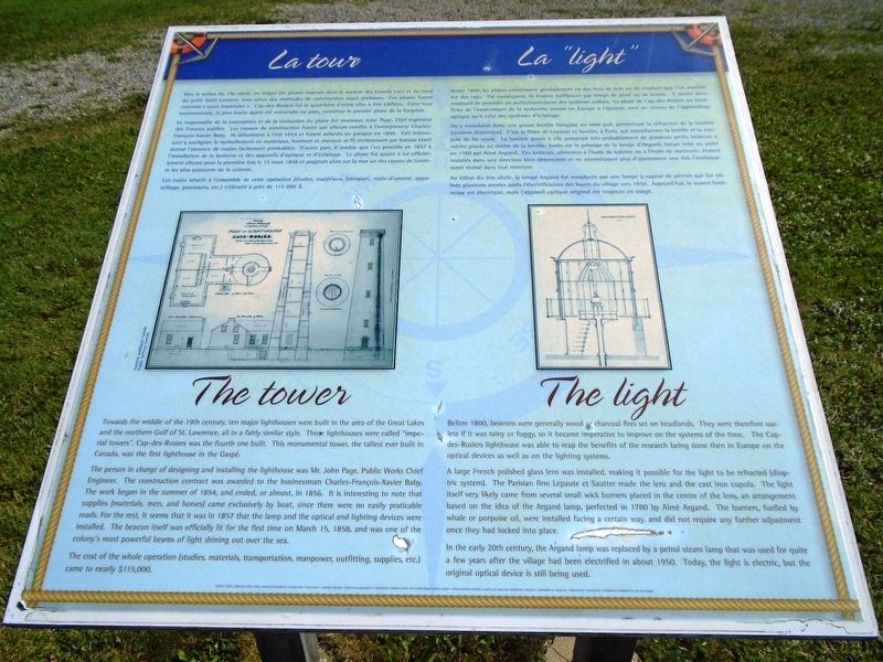 <i>La tour - La "light" / The tower - The light</i> Marker. Click for full size. <i>La tour - La "light" / The tower - The light</i> Marker image. Click for full size.