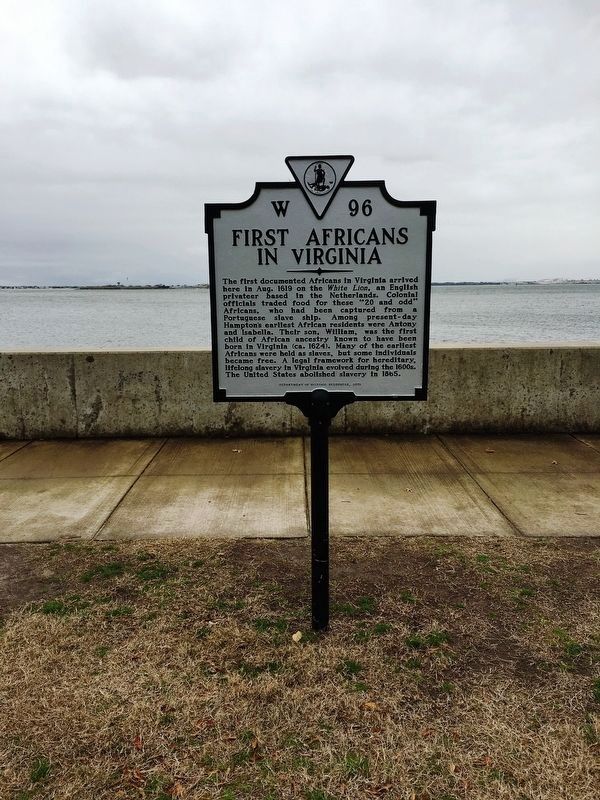 First Africans in Virginia Marker image. Click for full size.
