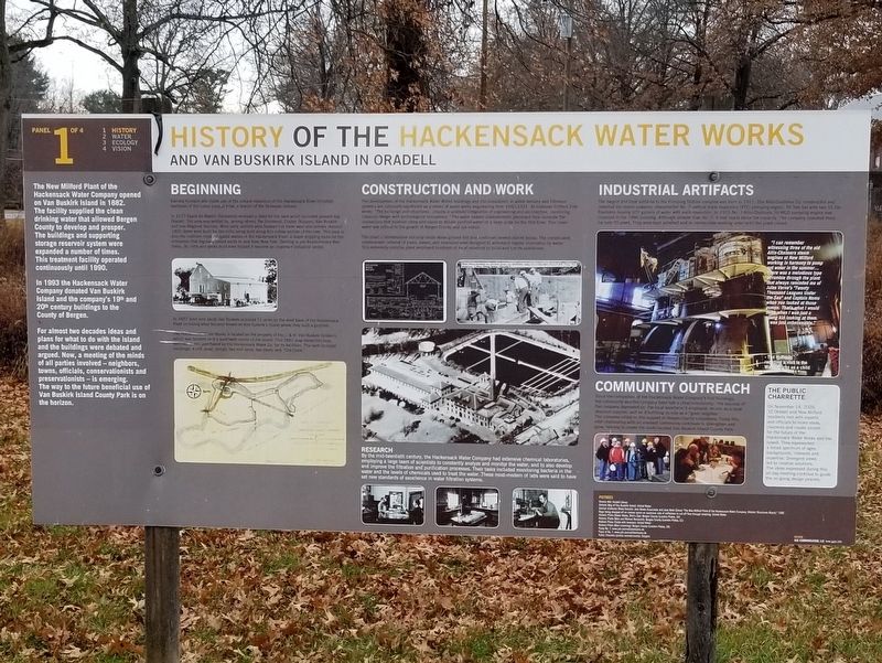 History of the Hackensack Water Works Marker image. Click for full size.