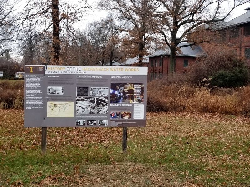 History of the Hackensack Water Works Marker. Click for full size. History of the Hackensack Water Works Marker image. Click for full size.