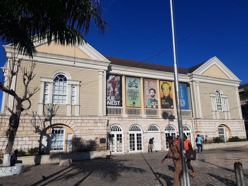 Montego Bay Civic Centre and Marker. Click for full size. Montego Bay Civic Centre and Marker image. Click for full size.