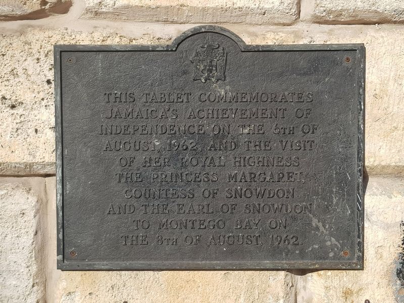 Jamaica's Independence and Royal Visit Marker image. Click for full size.