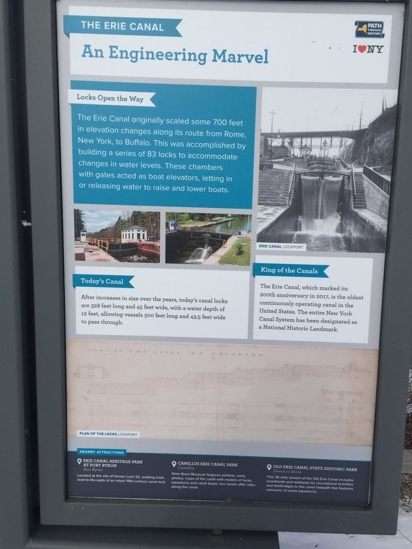 The Erie Canal Marker. Click for full size. The Erie Canal Marker image. Click for full size.