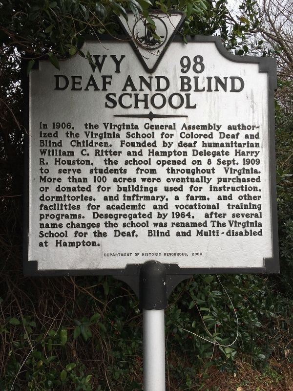 Deaf and Blind School Marker. Click for full size. Deaf and Blind School Marker image. Click for full size.