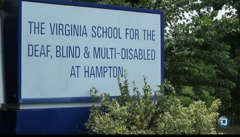 Deaf and Blind School location sign still visible. Click for full size. Deaf and Blind School location sign still visible image. Click for full size.