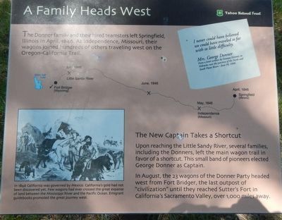A Family Heads West Marker image. Click for full size.
