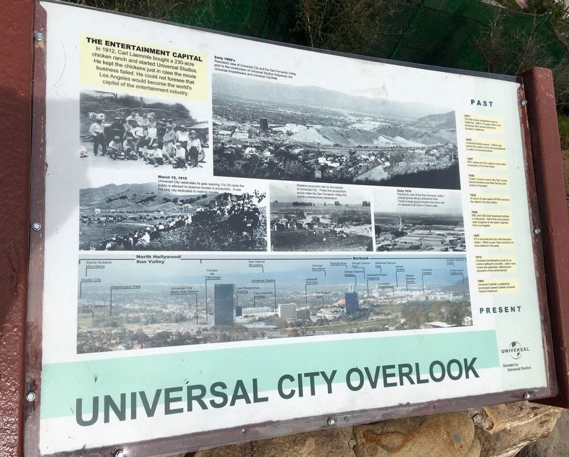 Universal City Overlook Marker image. Click for full size.