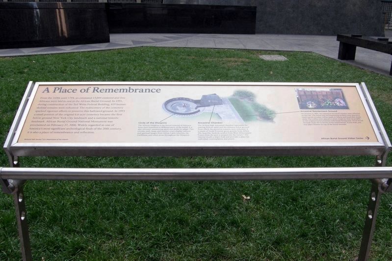 A Place of Remembrance Marker. Click for full size. A Place of Remembrance Marker image. Click for full size.