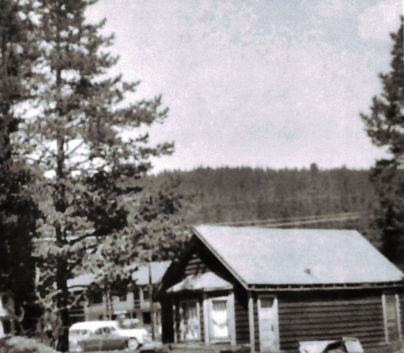 Marker detail: The Bay Window Cottage in its original location, photograph from 1956. Click for full size. Marker detail: The Bay Window Cottage in its original location, photograph from 1956 image. Click for full size.
