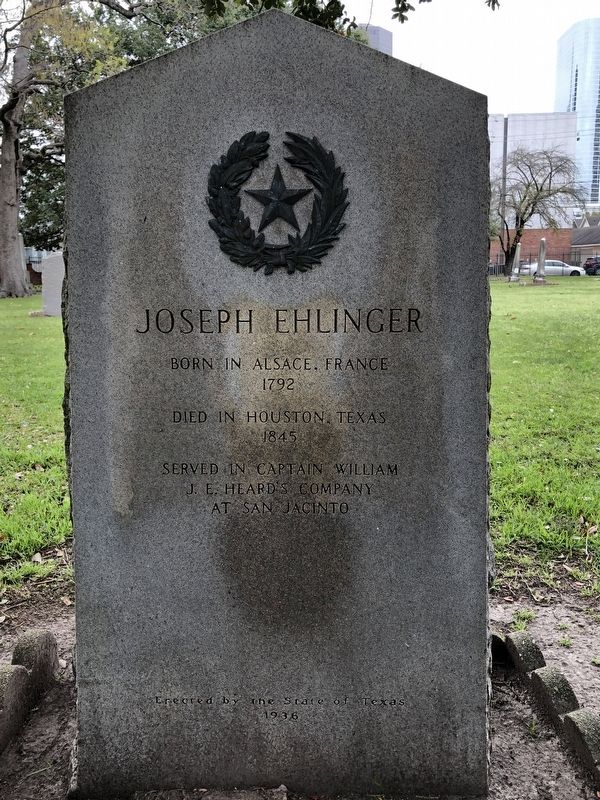 Joseph Ehlinger Marker image. Click for full size.