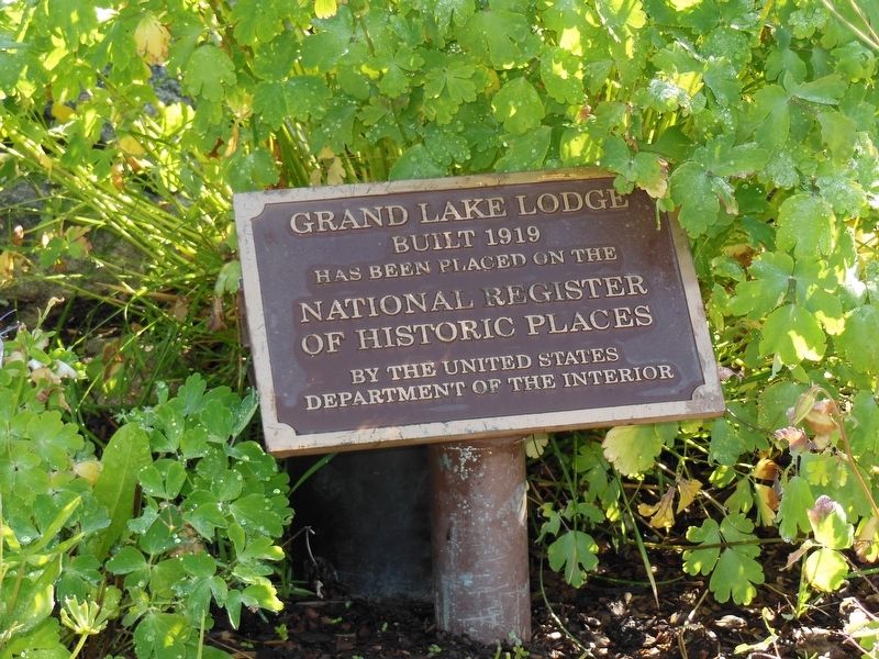 Grand Lake Lodge Marker. Click for full size. Grand Lake Lodge Marker image. Click for full size.