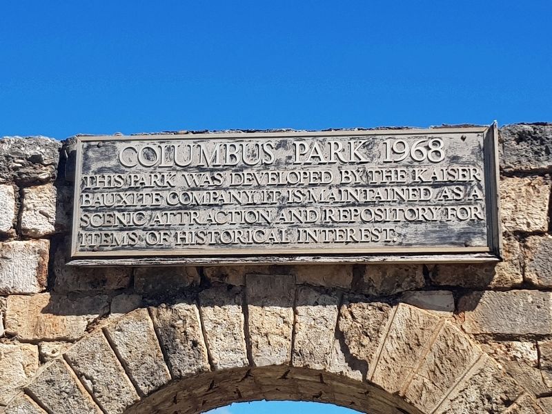 An additional marker for Columbus Park. Click for full size. An additional marker for Columbus Park image. Click for full size.
