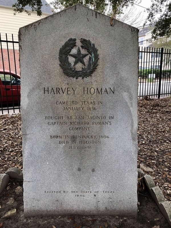 Harvey Homan Marker. Click for full size. Harvey Homan Marker image. Click for full size.