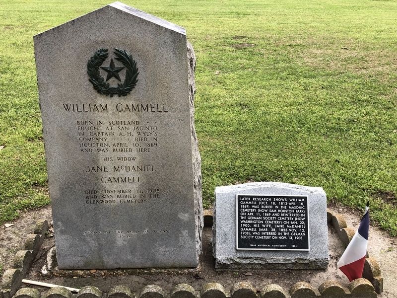 William Gammell Marker image. Click for full size.