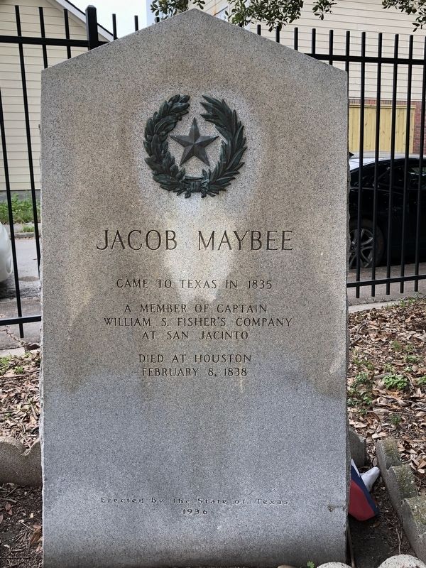 Jacob Maybee Marker. Click for full size. Jacob Maybee Marker image. Click for full size.