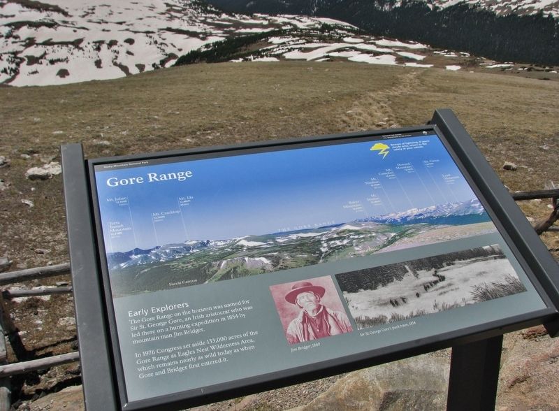 Gore Range Marker (<i>wide view</i>) image. Click for full size.