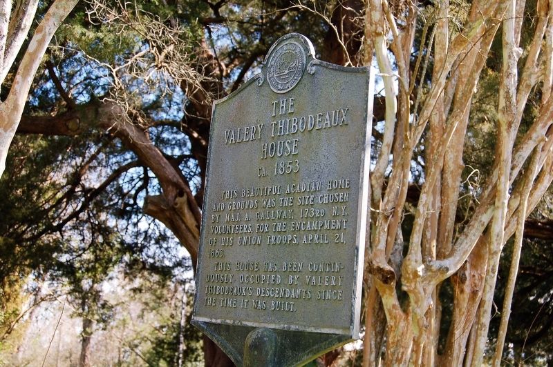 The Valery Thibodeaux House Marker. Click for full size. The Valery Thibodeaux House Marker image. Click for full size.
