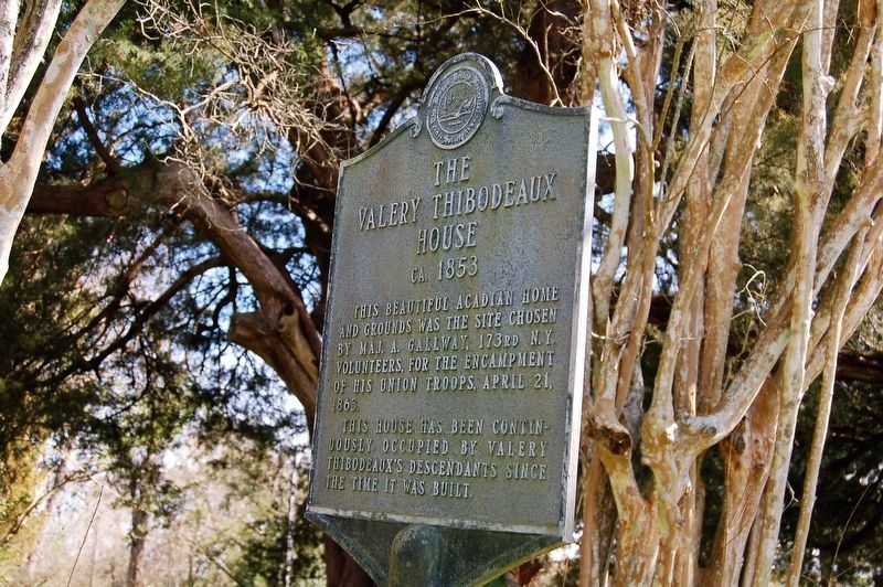 The Valery Thibodeaux House Marker image. Click for full size.