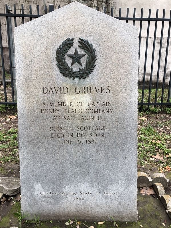 David Grieves Marker. Click for full size. David Grieves Marker image. Click for full size.