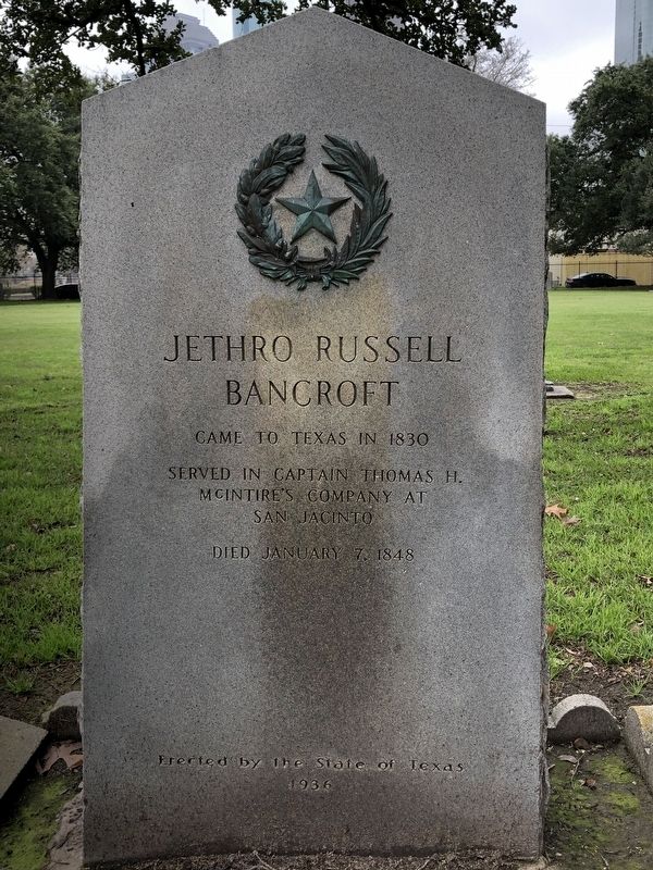 Jethro Russell Bancroft Marker image. Click for full size.