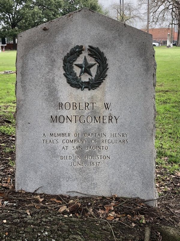Robert W. Montgomery Marker. Click for full size. Robert W. Montgomery Marker image. Click for full size.
