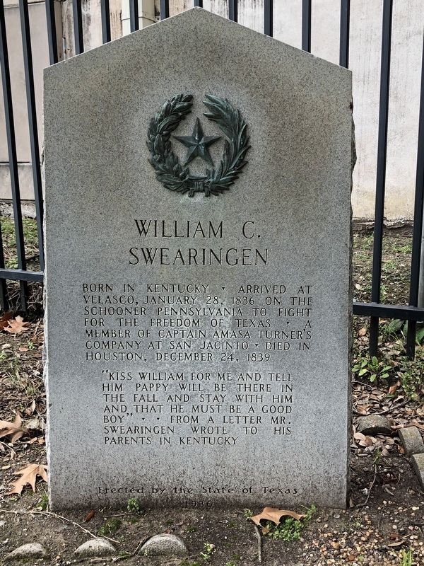 William C. Swearingen Marker image. Click for full size.